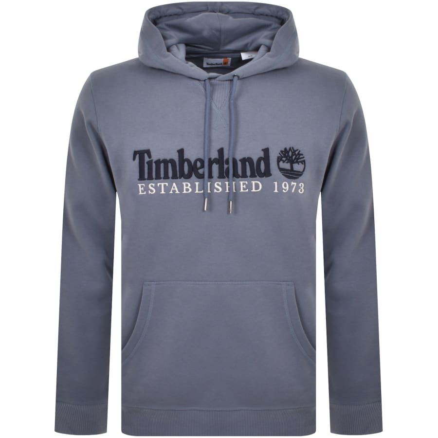 Timberland Est. 1973 Logo Hoodie Blue